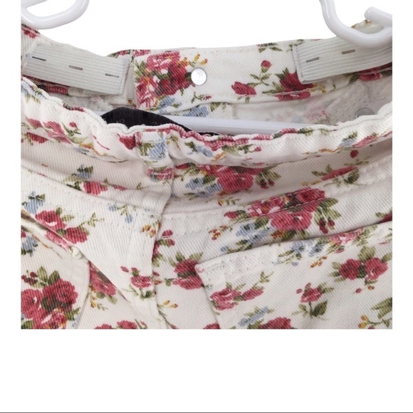 ZARA Girls Rosey Floral White Skirt - Picture 3 of 6